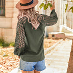 Zeagoo Elegant Blouse Long Sleeve Crew Neck T Shirt (DE Only)