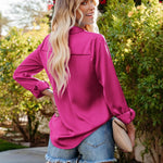 Zeagoo Blouses for Women Silk Button Down Shirts