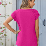 Zeagoo Short Sleeve Shirts Loose Fit V Neck T Shirts