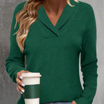 Zeagoo Sweaters for Women Long Sleeve Shirts V Neck Knit Pullover
