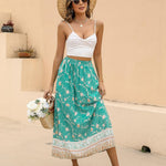 Zeagoo Women's Boho Floral Skirt