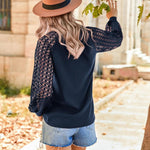 Zeagoo Elegant Blouse Long Sleeve Crew Neck T Shirt (DE Only)