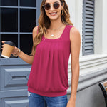 Zeagoo  Tank Tops Square Neck Loose Fit Going Out Tops