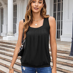 Zeagoo  Tank Tops Square Neck Loose Fit Going Out Tops