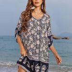 Zeagoo Summer Dresses Women's Bohemian Flower Dress (DE Only)