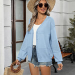 Zeagoo Cardigan Long Sleeve Crochet Shrug Soft Knit Sweater