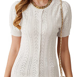 Women Vintage Short Sleeve Cardigan Elegant Button Up Bolero Shrugs for Dresses S-XXL - Zeagoo (Us Only)