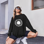 Zeagoo  Oversized Sweatshirts Graphic Print Tops