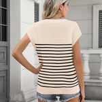 Zeagoo Cap Sleeve Sweater Vest Knit Sweater