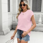 Zeagoo Cap Sleeve Sweater Vest Knit Sweater