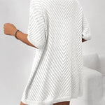 Zeagoo Short Sleeve Crochet Kimonos Open Front Cover Ups