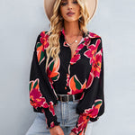 Zeagoo Zeagoo Casual Bat Sleeve Lapel Shirt Top for Women Casual Work Office Loose Fit 2026 | Under $40