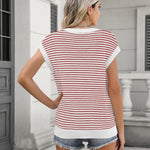 Zeagoo Cap Sleeve Sweater Vest Knit Sweater
