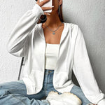 Zeagoo Lightweight Hoodies Full Zip Up Oversized Sweatshirts