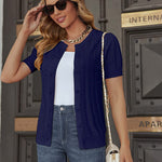 Women Vintage Short Sleeve Cardigan Elegant Button Up Bolero Shrugs for Dresses S-XXL - Zeagoo (Us Only)