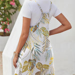 Zeagoo Casual Beach Dress Adjustable Strap Floral Boho Sundress