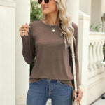 Zeagoo 3 Pack Long Sleeve Shirts for Women Loose Fit Basic Tee Tops
