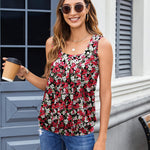 Zeagoo  Tank Tops Square Neck Loose Fit Going Out Tops