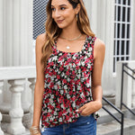Zeagoo  Tank Tops Square Neck Loose Fit Going Out Tops