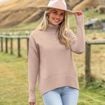 Zeagoo Pullover Women's Turtleneck Elegant Long Sleeve Jumper