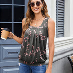 Zeagoo  Tank Tops Square Neck Loose Fit Going Out Tops