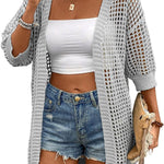 Zeagoo Women's 2025 Summer Crochet Lightweight Cardigan
