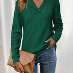 Zeagoo Sweaters for Women Long Sleeve Shirts V Neck Knit Pullover