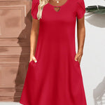 Zeagoo Women's Casual A-Line Dresses with Pockets Floral Tshirt Dress