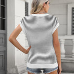 Zeagoo Cap Sleeve Sweater Vest Knit Sweater