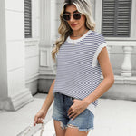 Zeagoo Cap Sleeve Sweater Vest Knit Sweater