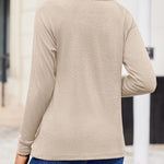 Zeagoo Women Long Sleeve Shirts Casual Pleated Tunic Blouses
