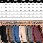 Zeagoo 3 Pack Long Sleeve Shirts for Women Loose Fit Basic Tee Tops