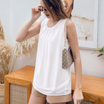 Zeagoo Blouse Top Chiffon T-Shirt Sleeveless Crew Neck Tops (DE Only)