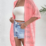 Zeagoo Short Sleeve Boho Oversized Knitted Cardigan