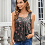 Zeagoo  Tank Tops Square Neck Loose Fit Going Out Tops