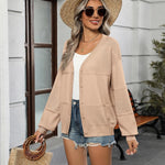 Zeagoo Cardigan Long Sleeve Crochet Shrug Soft Knit Sweater