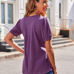 Zeagoo Blouse Women's V-Neck Casual T-Shirt (DE Only)
