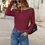 Zeagoo Knitted Pullover Ribbed Long Sleeve Pullover (DE Only)