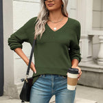 Zeagoo Pullover Women's Ribbed Knit Jumper (DE Only)