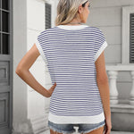 Zeagoo Cap Sleeve Sweater Vest Knit Sweater