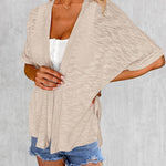 Zeagoo 3/4 Sleeve Cardigans Open Front Beach Coverup