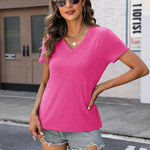 Zeagoo 2 Pack Short Sleeve Shirts Casual Soft V Neck Basic Tee