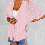Zeagoo 3/4 Sleeve Cardigans Open Front Beach Coverup