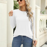 Zeagoo 3 Pack Long Sleeve Shirts for Women Loose Fit Basic Tee Tops