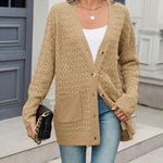 Zeagoo Womens Long Sleeve Chunky Cable Knit Cardigans