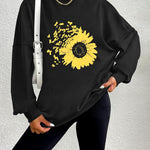 Zeagoo  Oversized Sweatshirts Graphic Print Tops