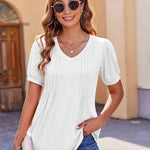 Zeagoo Blouse Women's V-Neck Casual T-Shirt (DE Only)