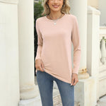 Zeagoo 3 Pack Long Sleeve Shirts for Women Loose Fit Basic Tee Tops