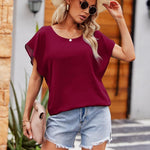 Zeagoo Batwing Chiffon Blouse Tunic T-Shirt (DE Only)