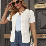 Women Vintage Short Sleeve Cardigan Elegant Button Up Bolero Shrugs for Dresses S-XXL - Zeagoo (Us Only)